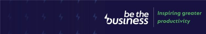 Be the Business Tagline logo