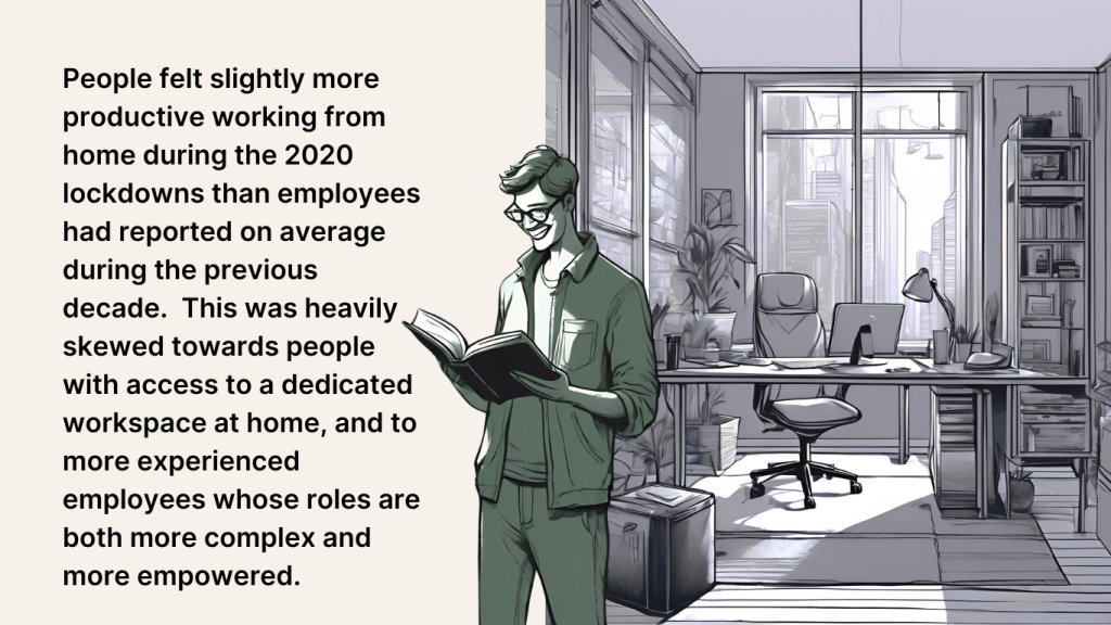 People more productive working from home than office during lockdowns 