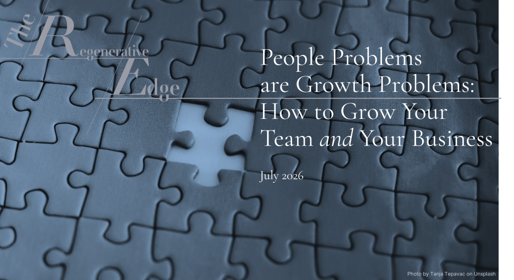 People Problems are Growth Problems
