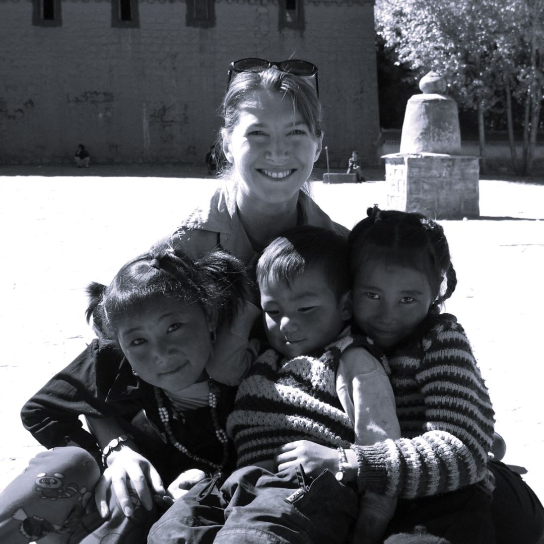Gyantse Tibet with kids 2005